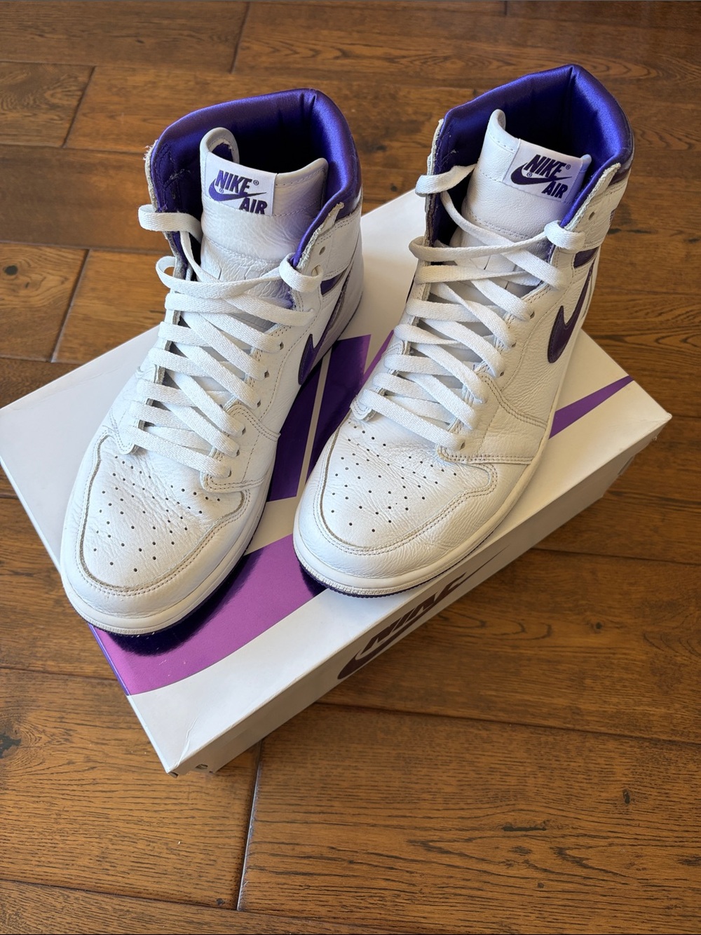 Air Jordan 1 High OG white/court purple